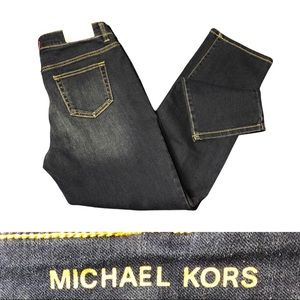 Michael Kors Izzy straight jeans Mid-Rise slim through hip & thigh NWT size 10